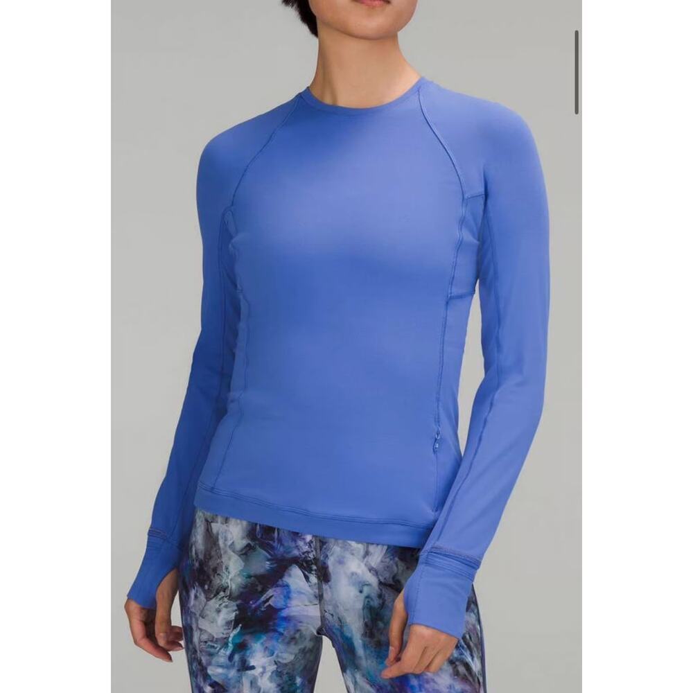 Lululemon It's Rulu Run Long Sleeve Shirt Cornflower Blue Size 4